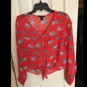 Floral blouse top